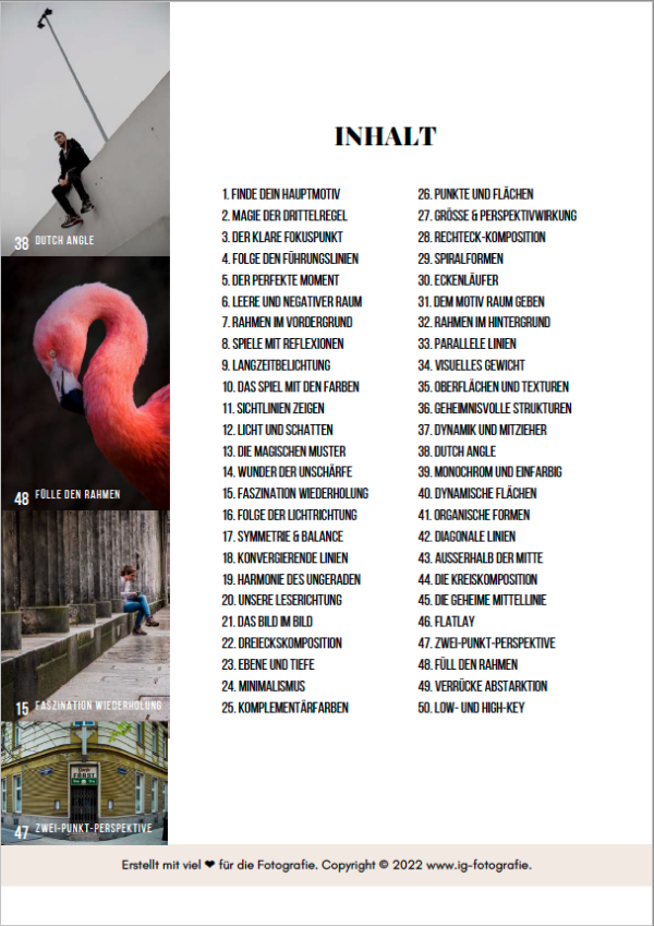 Das kompakte Ebook-Training "50 magischen Bildgestaltungstipps" & Video “Kreative Fotoideen” & Bonusextras – Bild 2